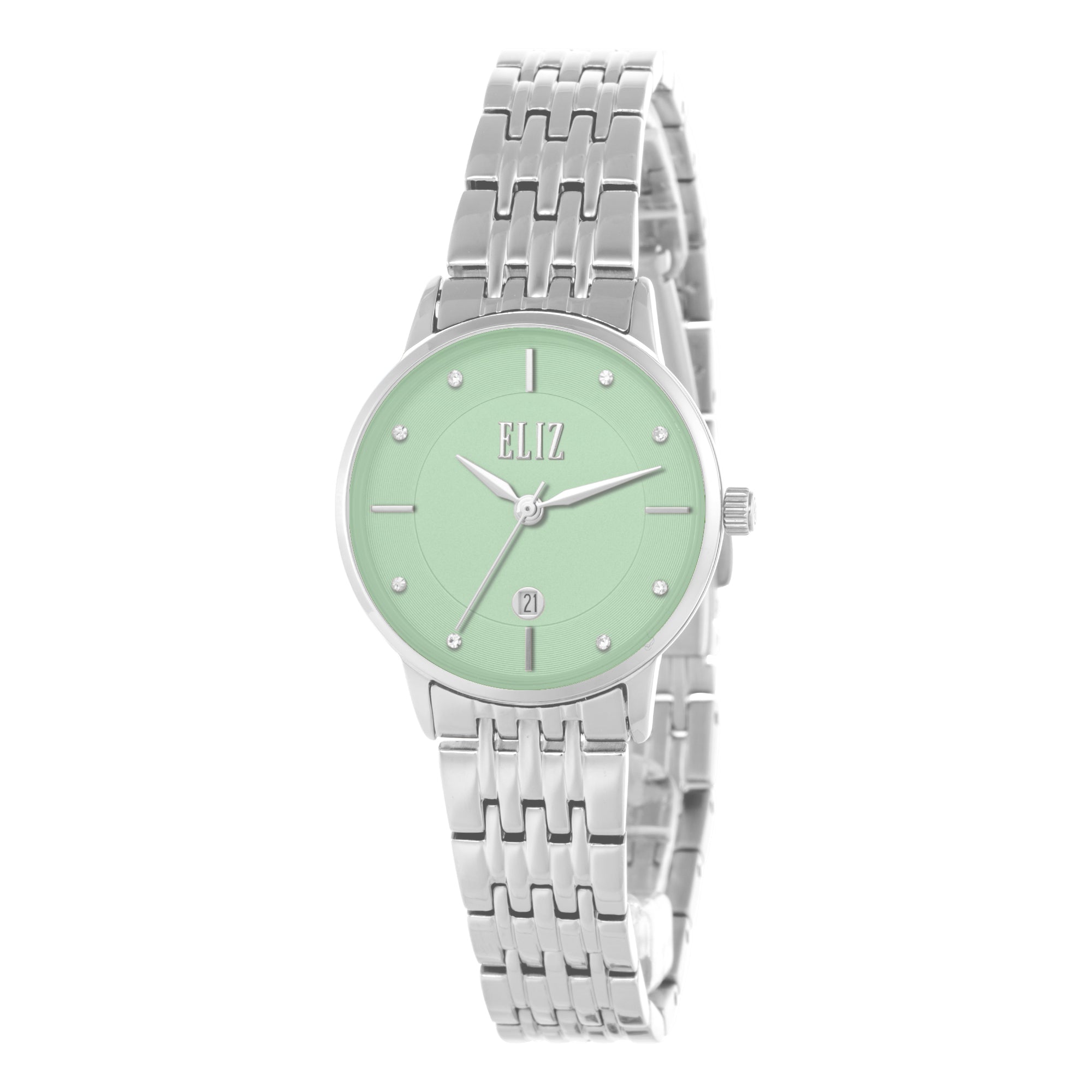 ELIZ ES8891L2SES SS Case & Band 3-Hands Women's Watch