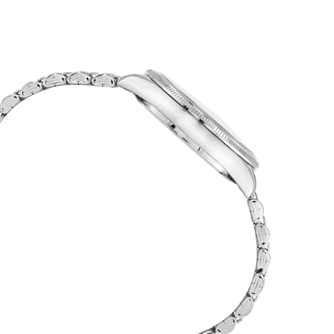 ELIZ ES8893L2SIS SS Case & Band Calendar Women's Watch