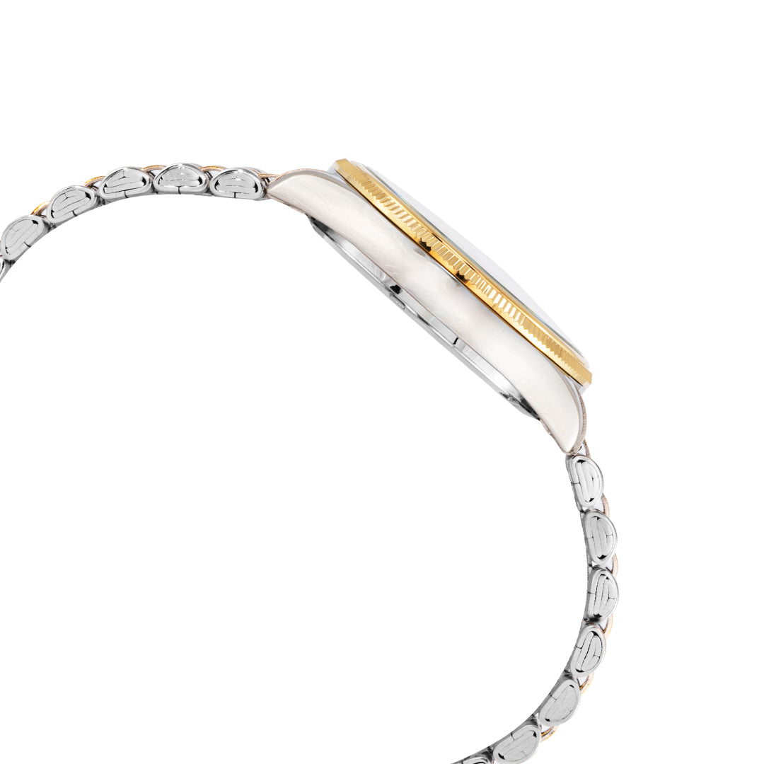 ELIZ ES8893L2TST SS Case & Band Date Women's Watch
