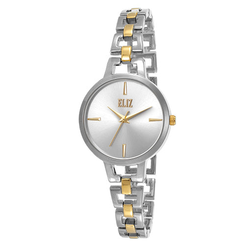ELIZ ES8899L2TST Metal Case and Bracelet Three-hands Women's Watch