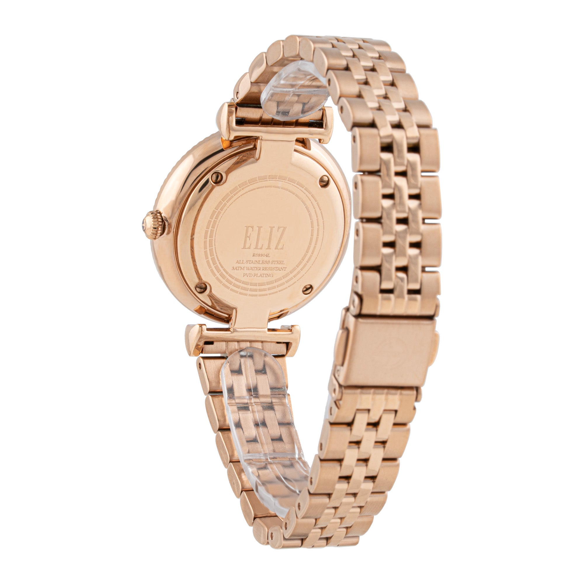 ELIZ ES8904L2RWR SS Case & Band 3-Hands Women's Watch