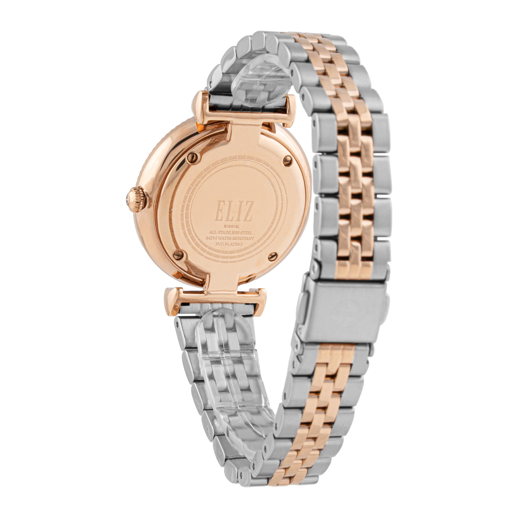 ELIZ ES8904L2UGU SS Case & Band 3-Hands Women's Watch