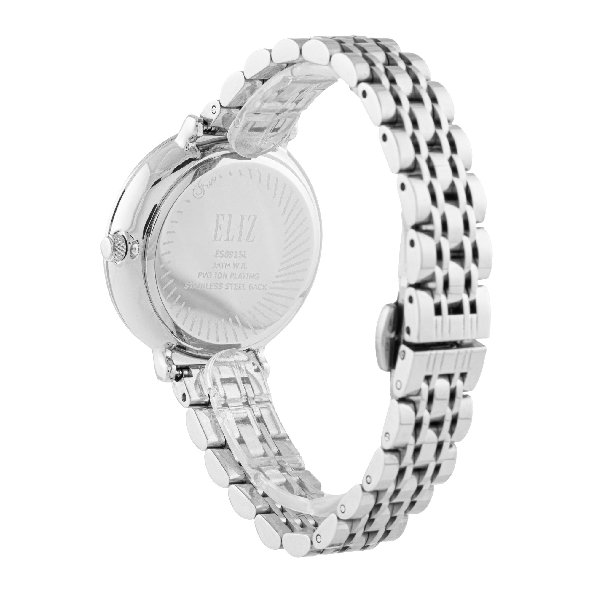 ELIZ ES8915L2SBS SS Caseback & Band Multifunction Women's Watch