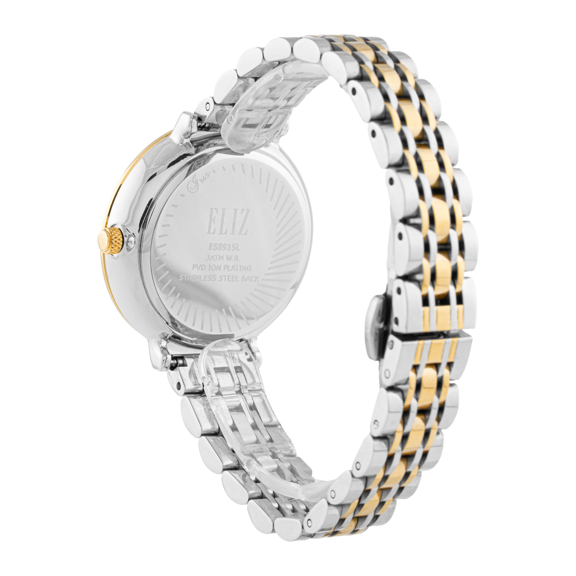 ELIZ ES8915L2TST SS Caseback & Band Multifunction Women's Watch