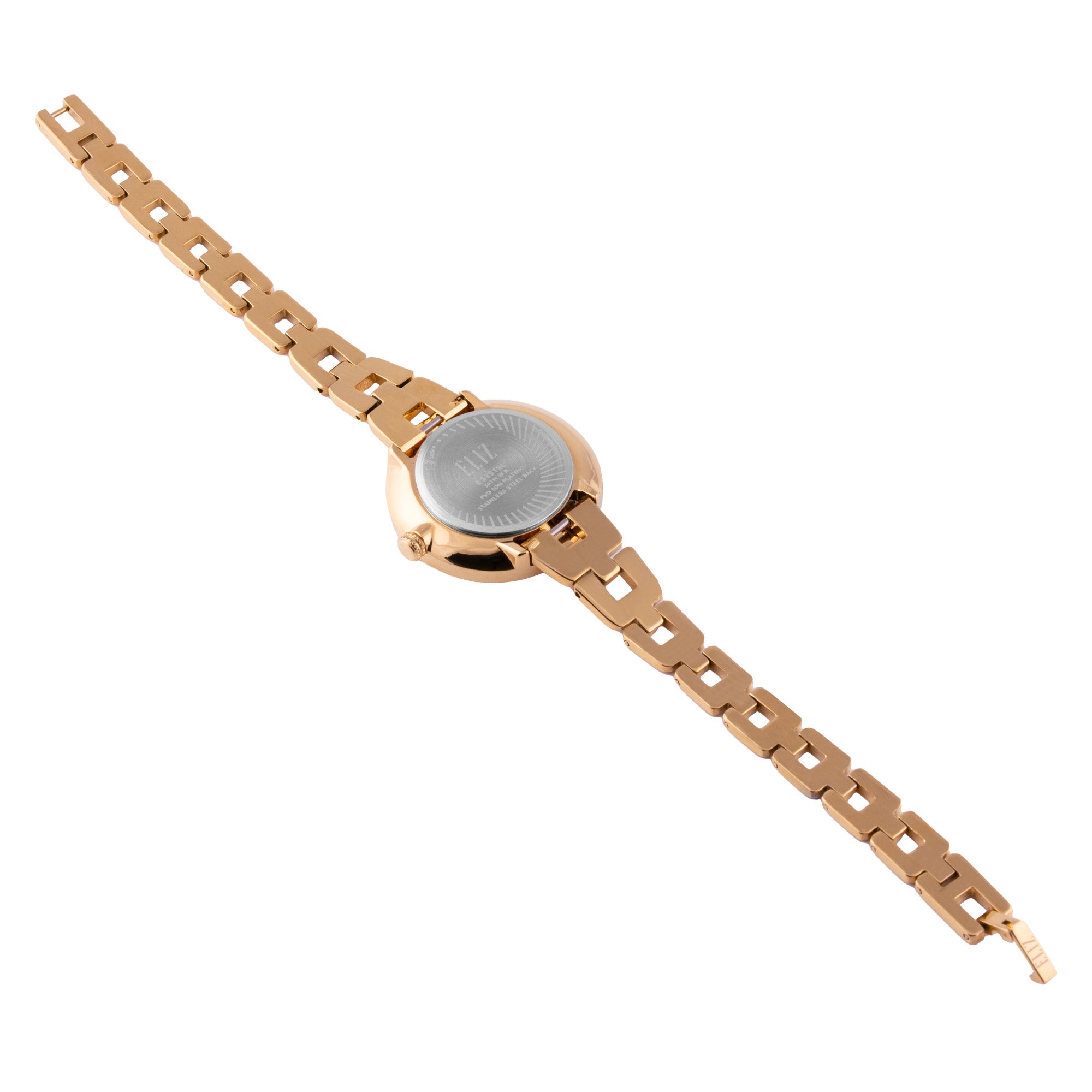 ELIZ ES8918L2RPR Metal Case and Bracelet 3-Hands Women's Watch