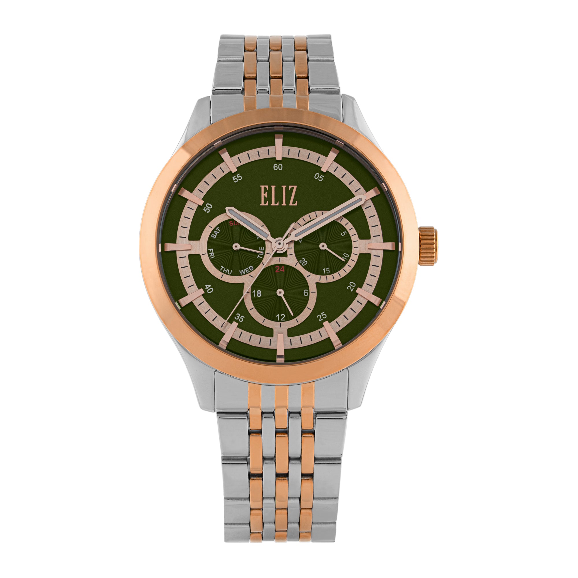 ELIZ ES8933G2UEU SS CASE & BAND MULTIFUNCTION MEN'S WATCH