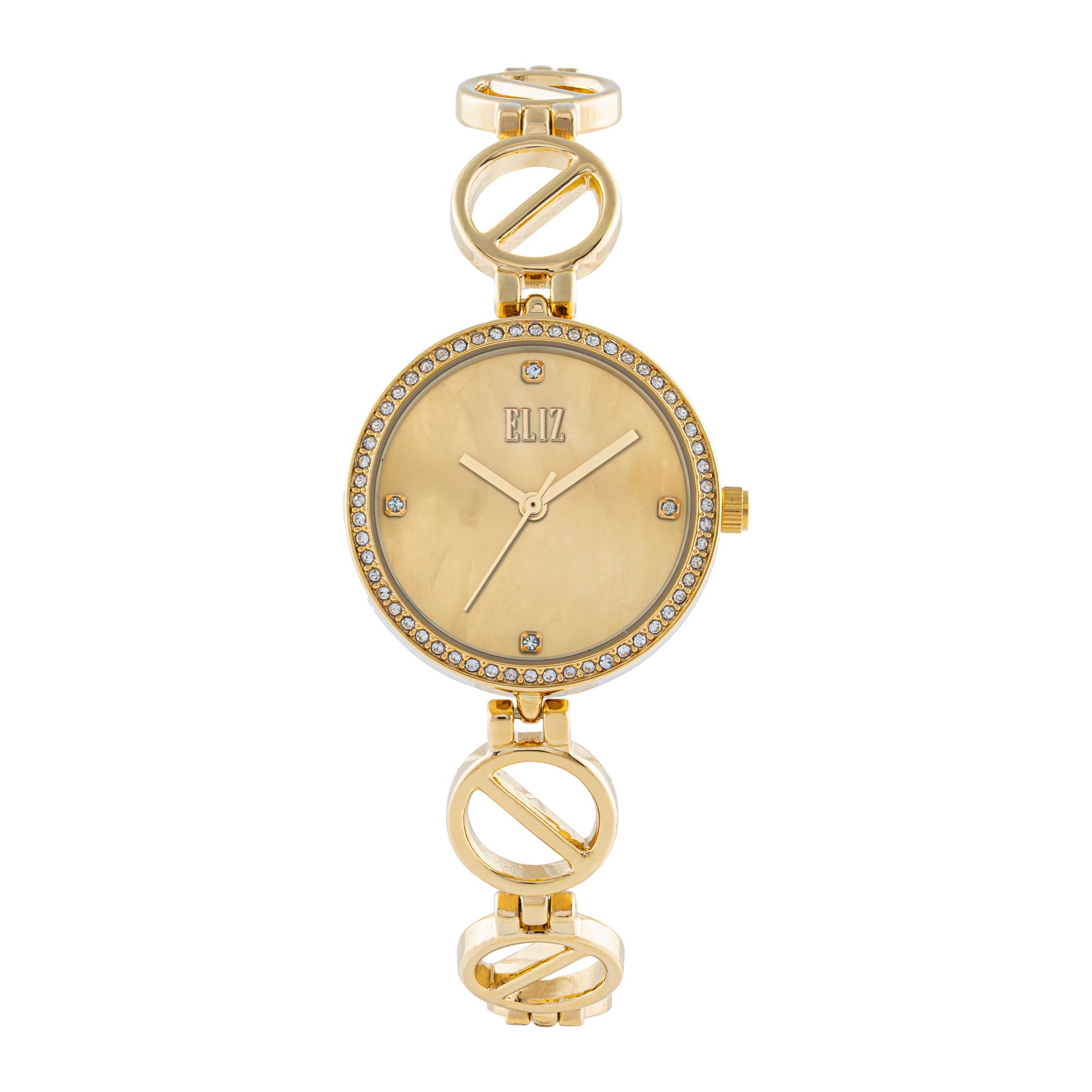 ELIZ ES8935L2GQG METAL CASE AND BRACELET THREE-HANDS WOMEN'S WATCH