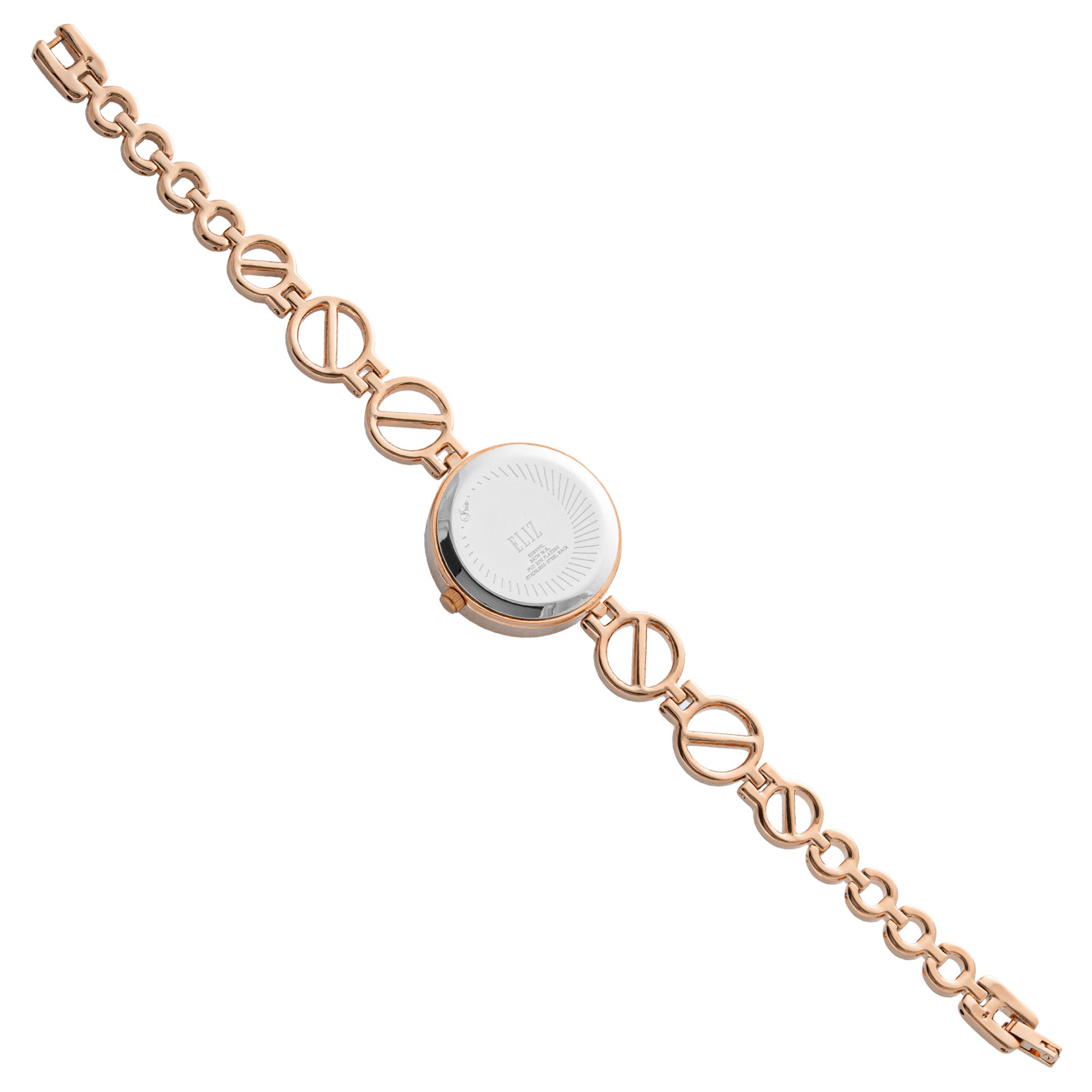 ELIZ ES8935L2RQR METAL CASE AND BRACELET THREE-HANDS WOMEN'S WATCH