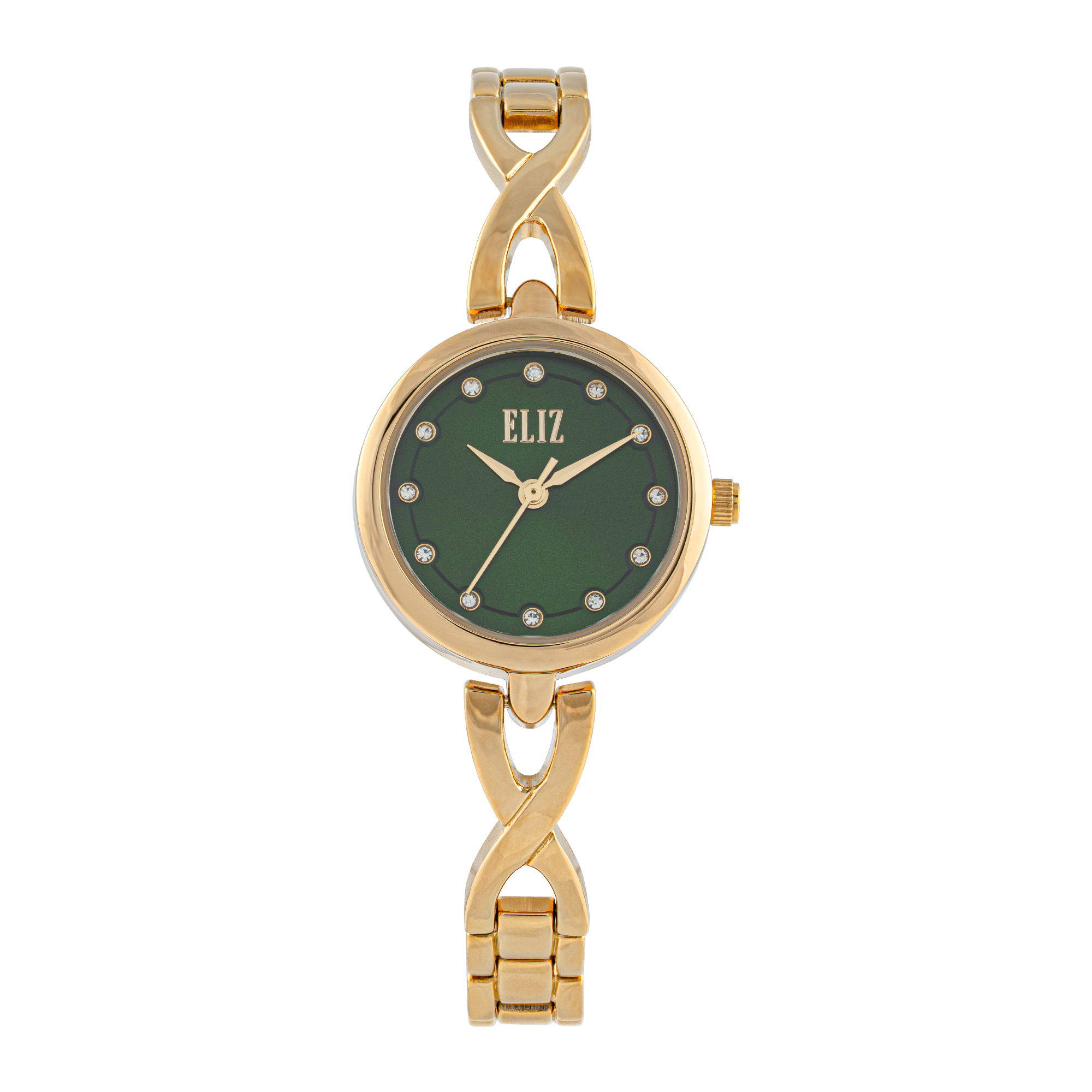 ELIZ  ES8937L2GEG Metal Case and Bracelet Three-hands Women`s Watch