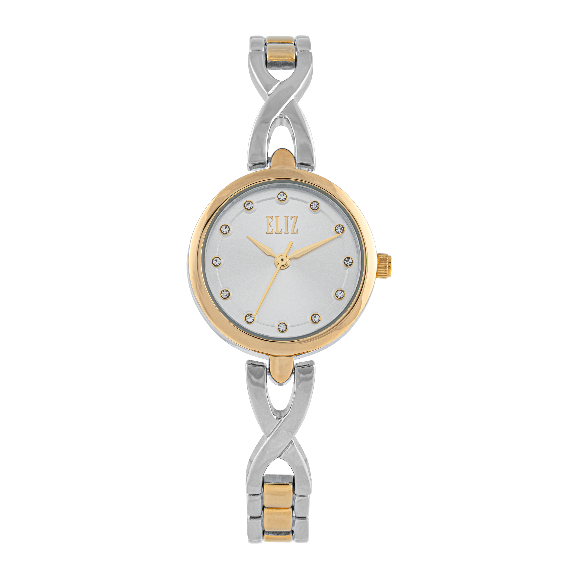 ELIZ  ES8937L2TST Metal Case and Bracelet Three-hands Women`s Watch