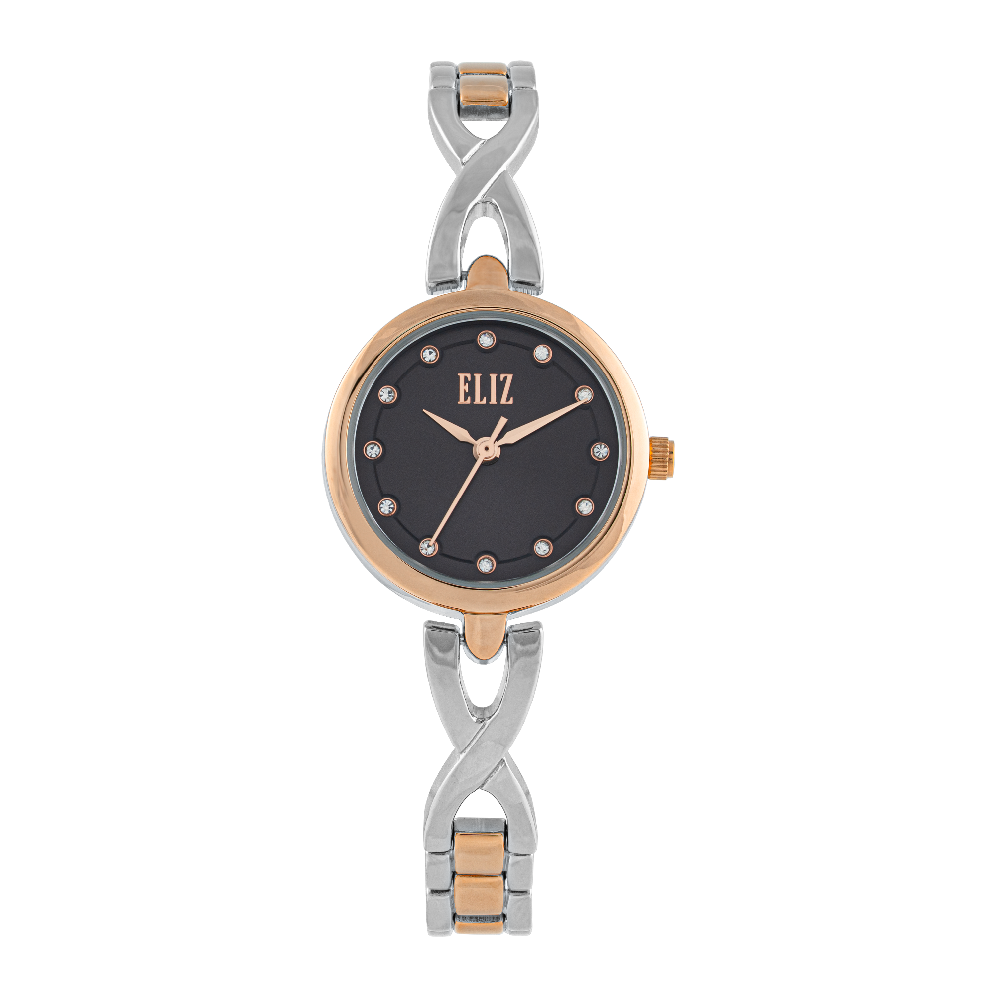 ELIZ  ES8937L2UGU Metal Case and Bracelet Three-hands Women`s Watch