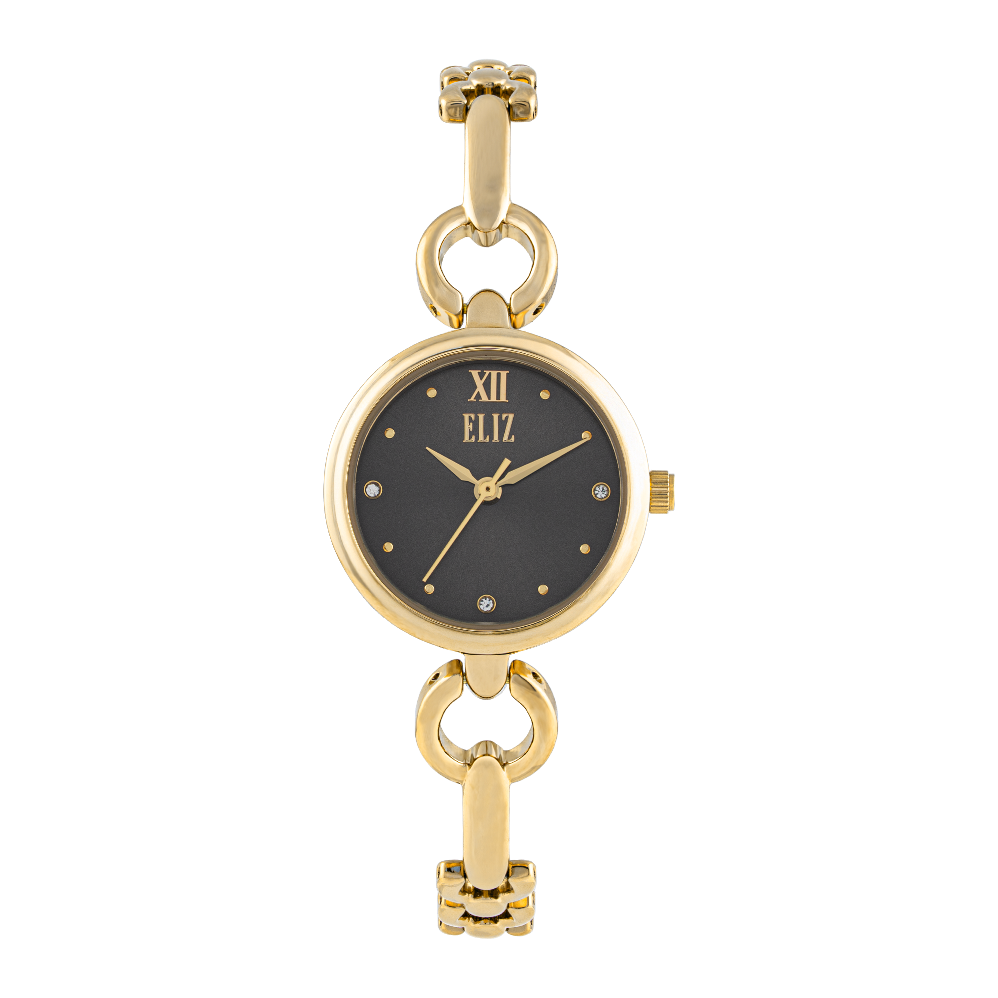 ELIZ  ES8938L2GGG Metal Case and Bracelet Three-hands Women`s Watch