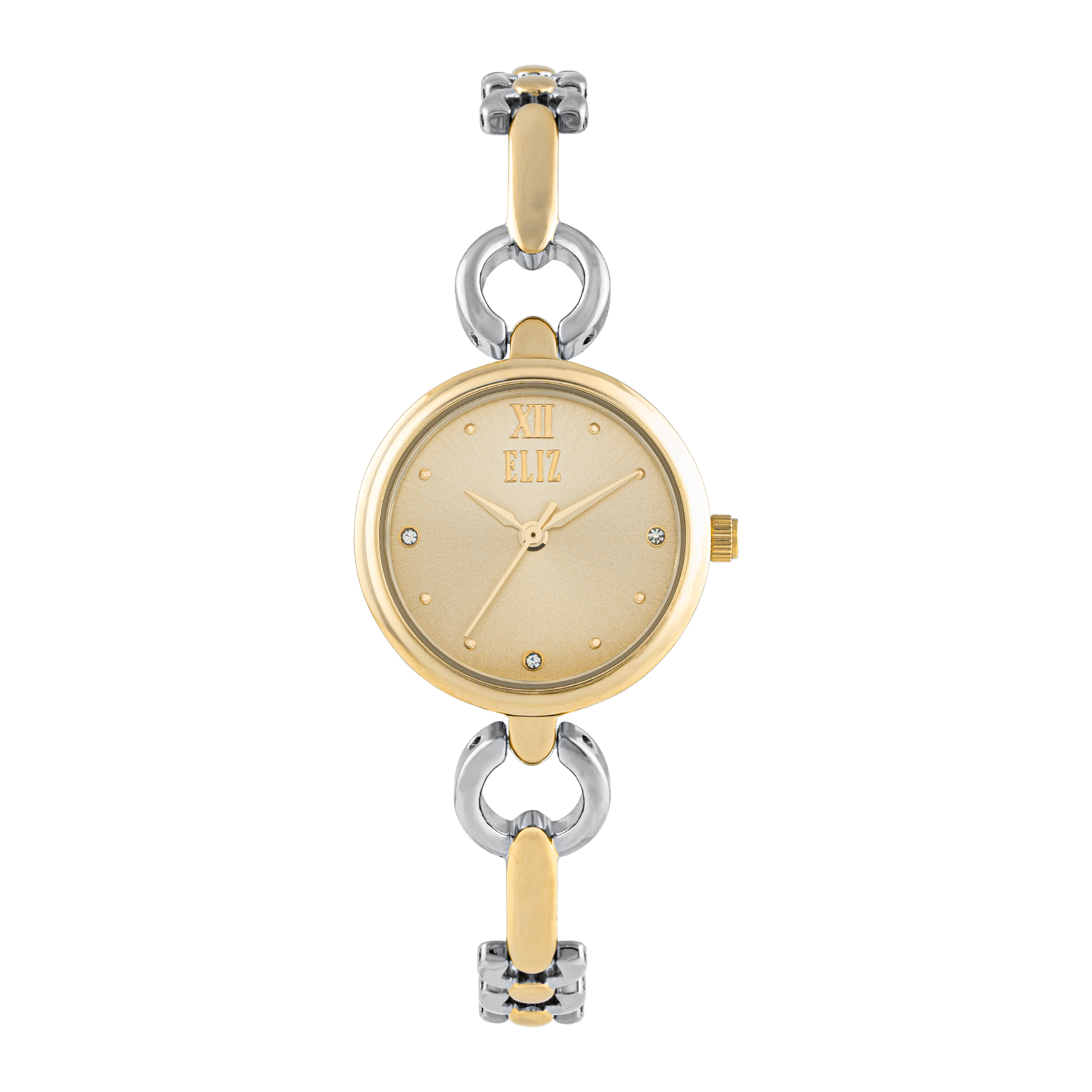 ELIZ  ES8938L2TCT Metal Case and Bracelet Three-hands Women`s Watch
