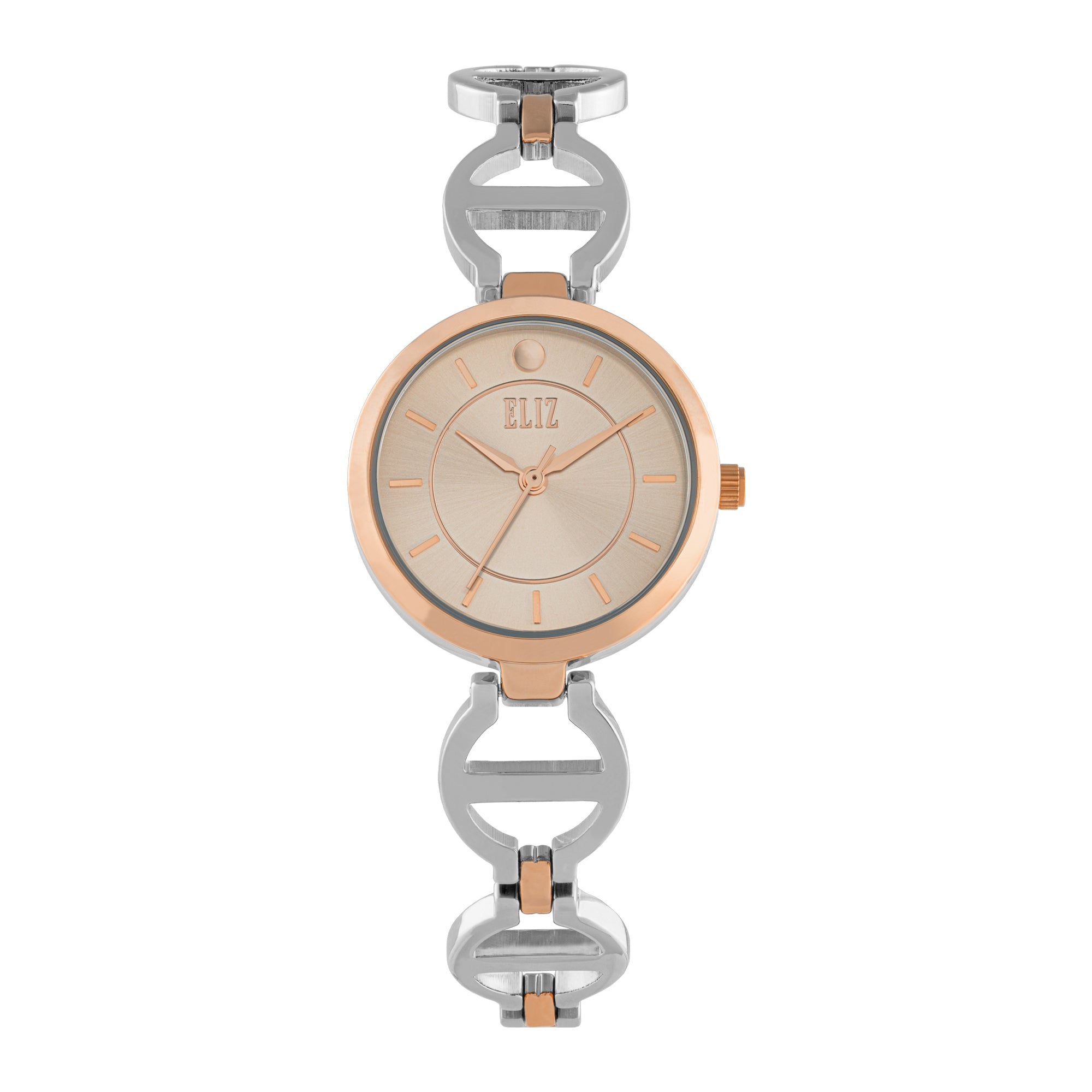 ELIZ ES8939L2UPU METAL CASE AND BRACELET THREE-HANDS WOMEN'S WATCH
