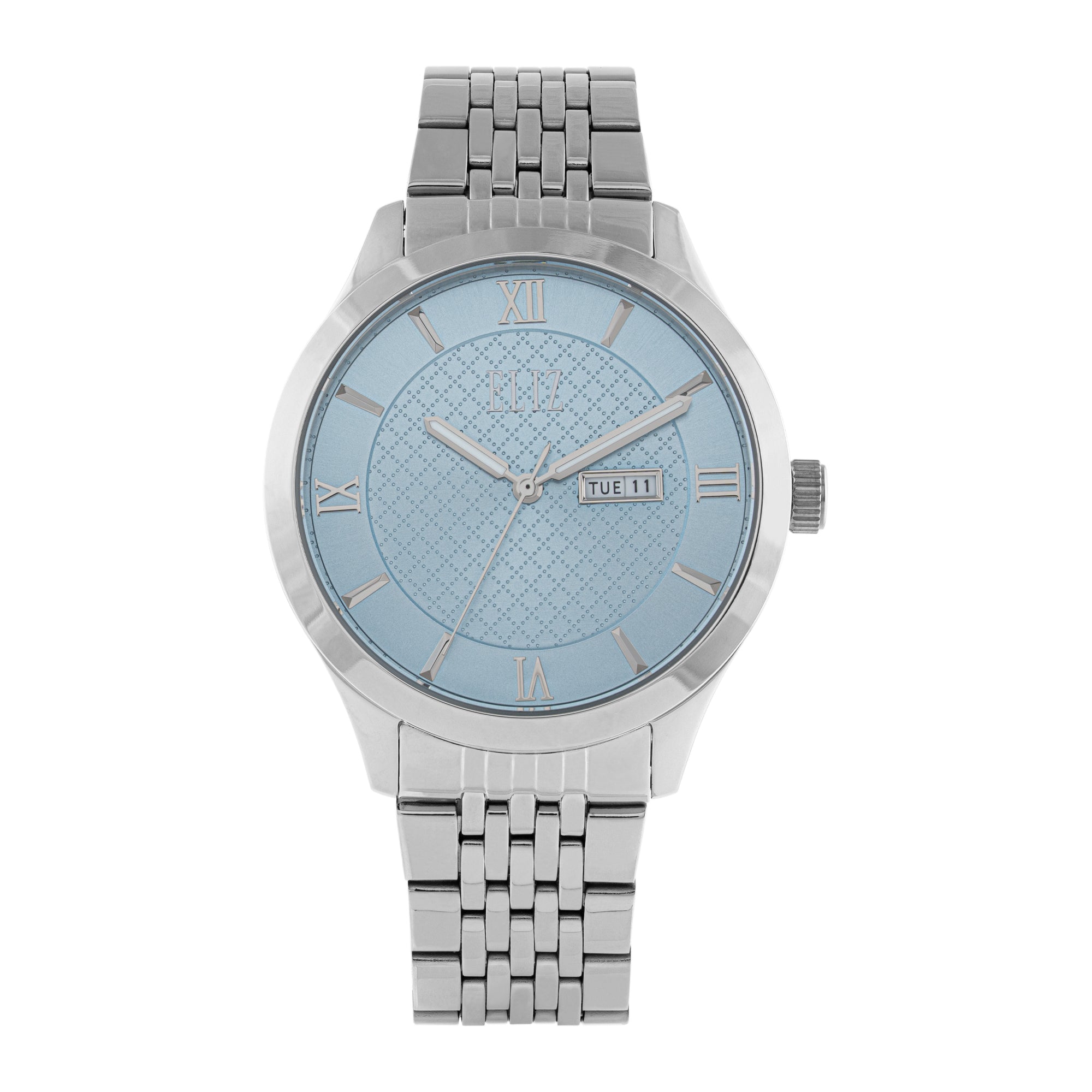 ELIZ ES8941G2SIS SS CASE & BAND DAY-DATE MEN'S WATCH