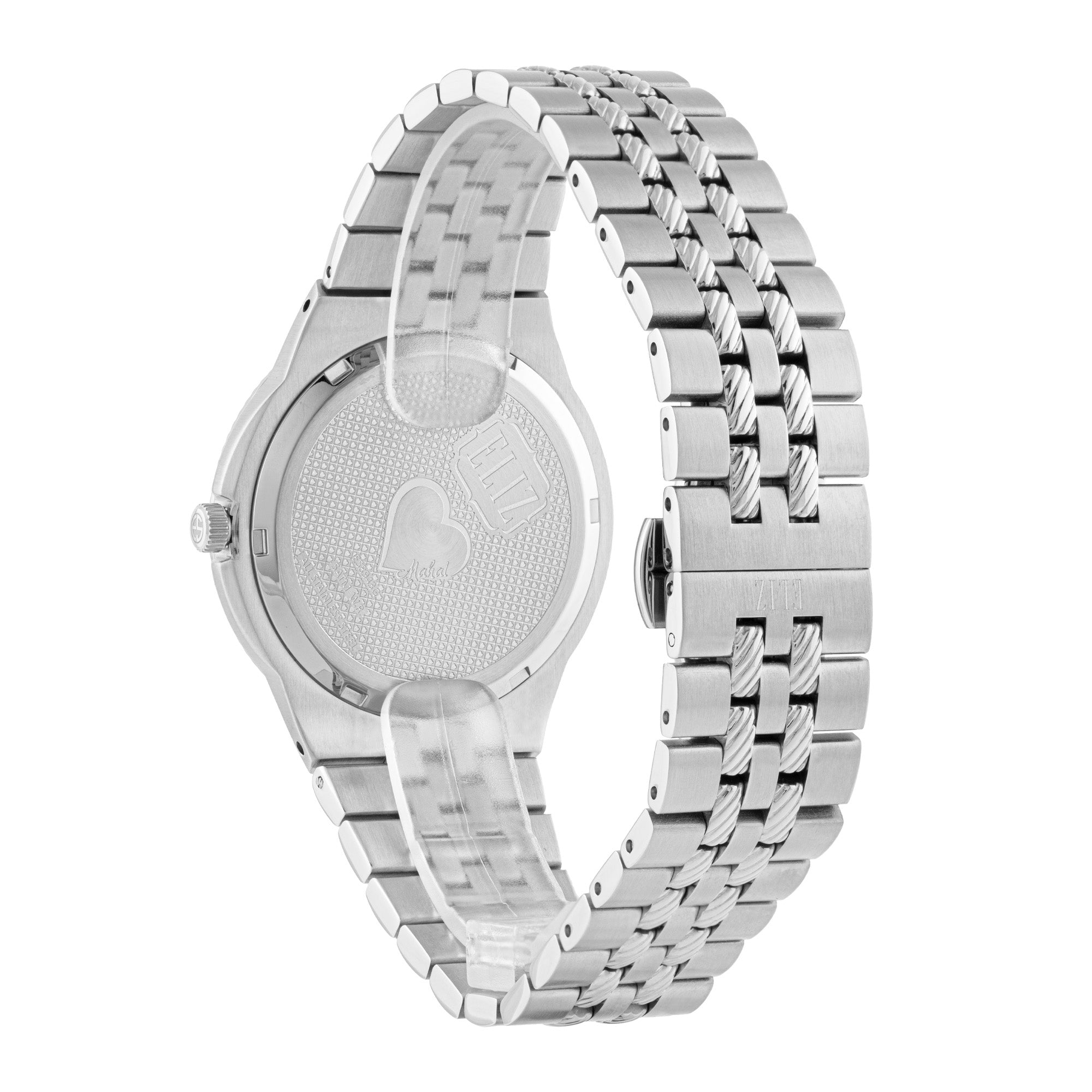 ELIZ ES8943G2SBS SS Case & Band Calendar Men's Watch
