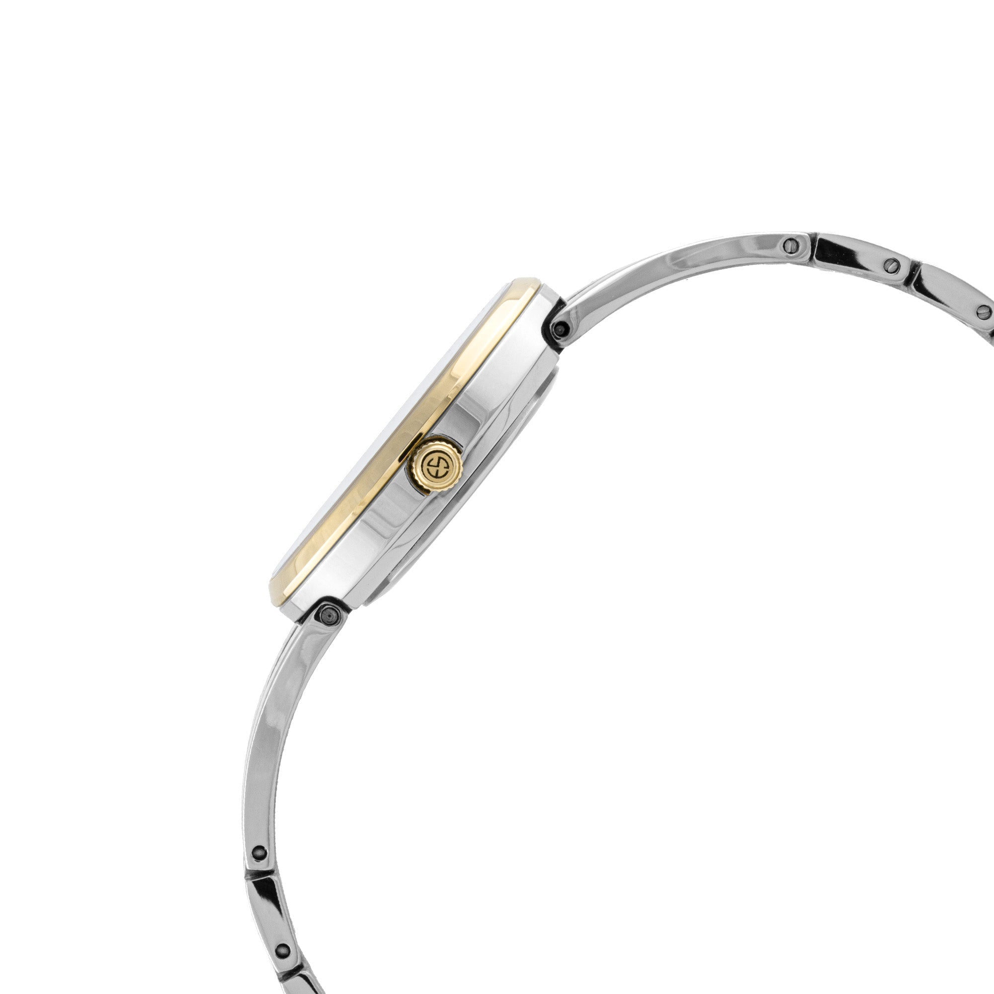ELIZ ES8945L2TST SS Case & Band Two-Hands Women's Diamond Watch