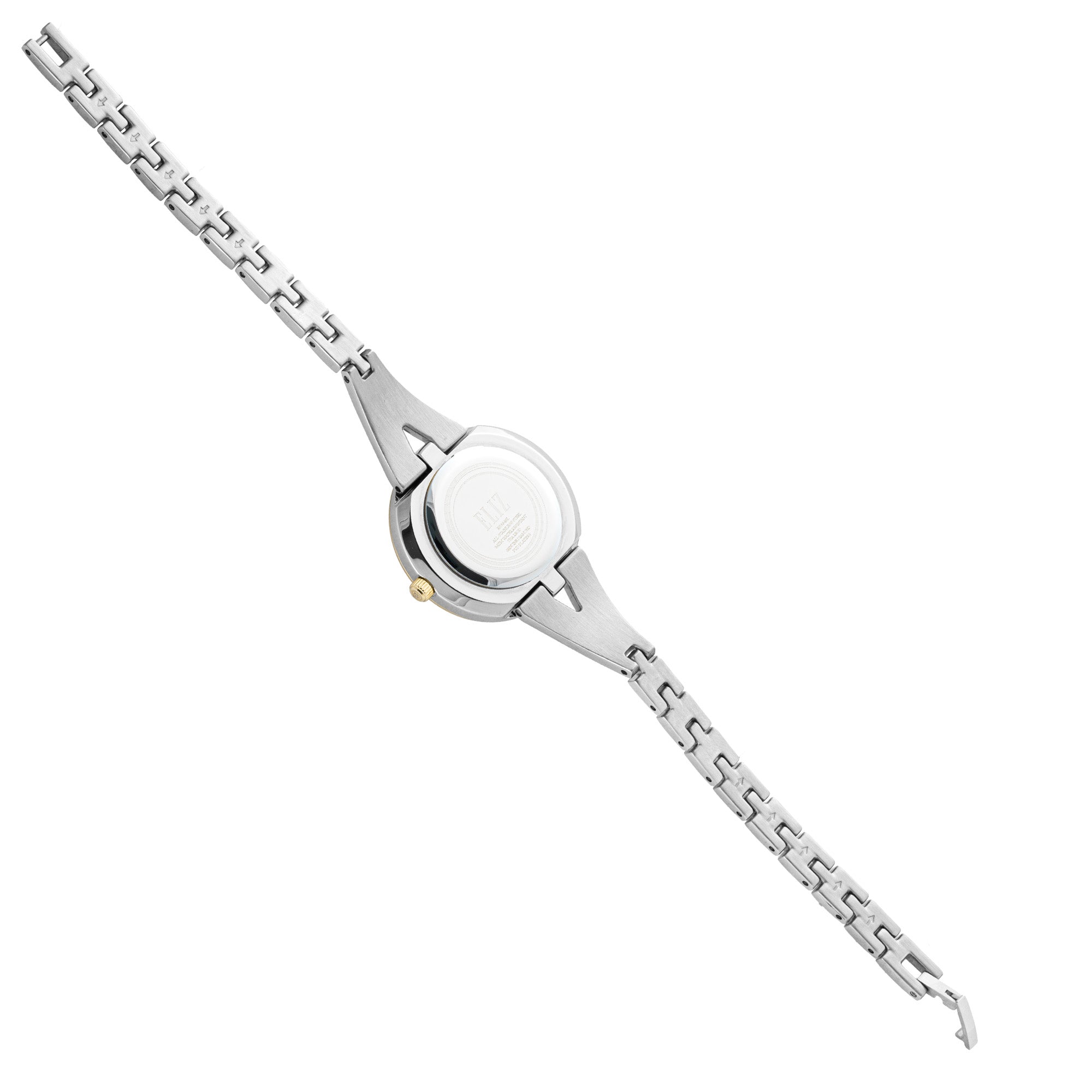 ELIZ ES8945L2TST SS Case & Band Two-Hands Women's Diamond Watch