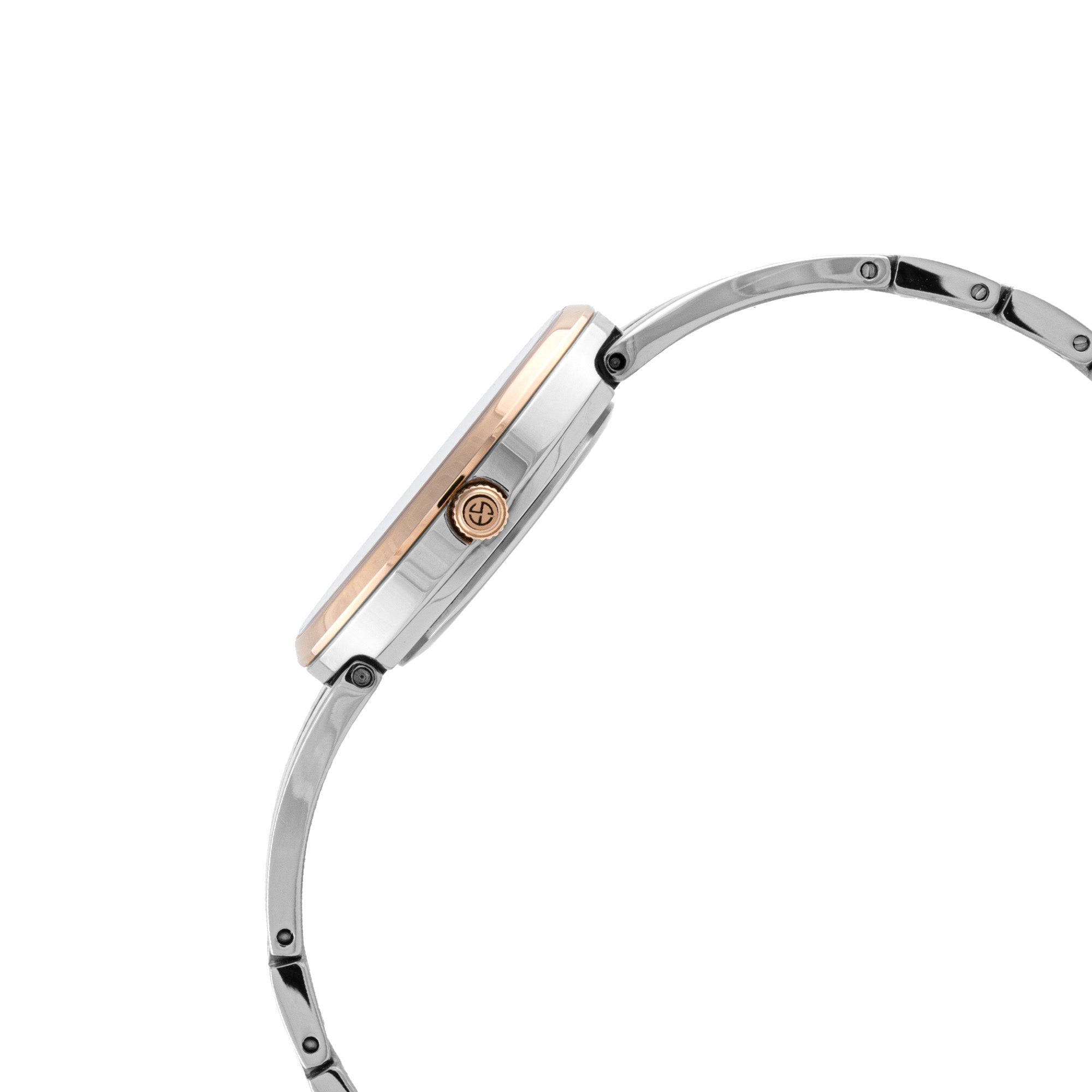 ELIZ ES8945L2USU SS Case & Band Two-Hands Women's Diamond Watch