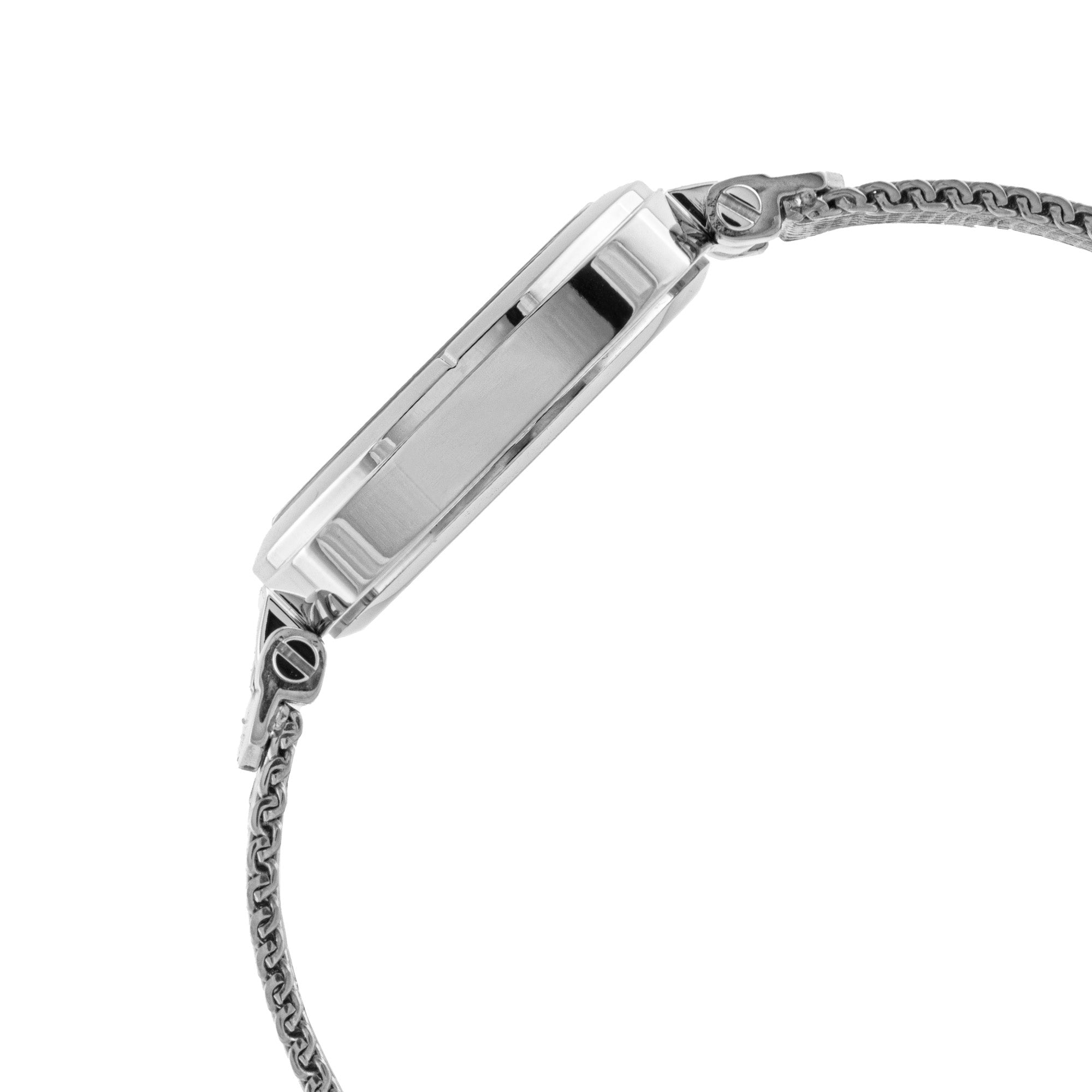 ELIZ ES8947L2SES SS Case & Mesh Strap Three-hands Women's Watch