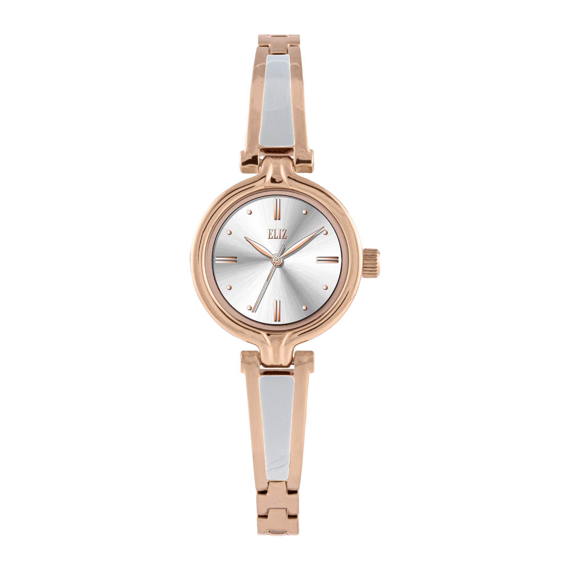 ELIZ ES8951L2RWR Metal Case and Bracelet 3-Hands Women's Watch