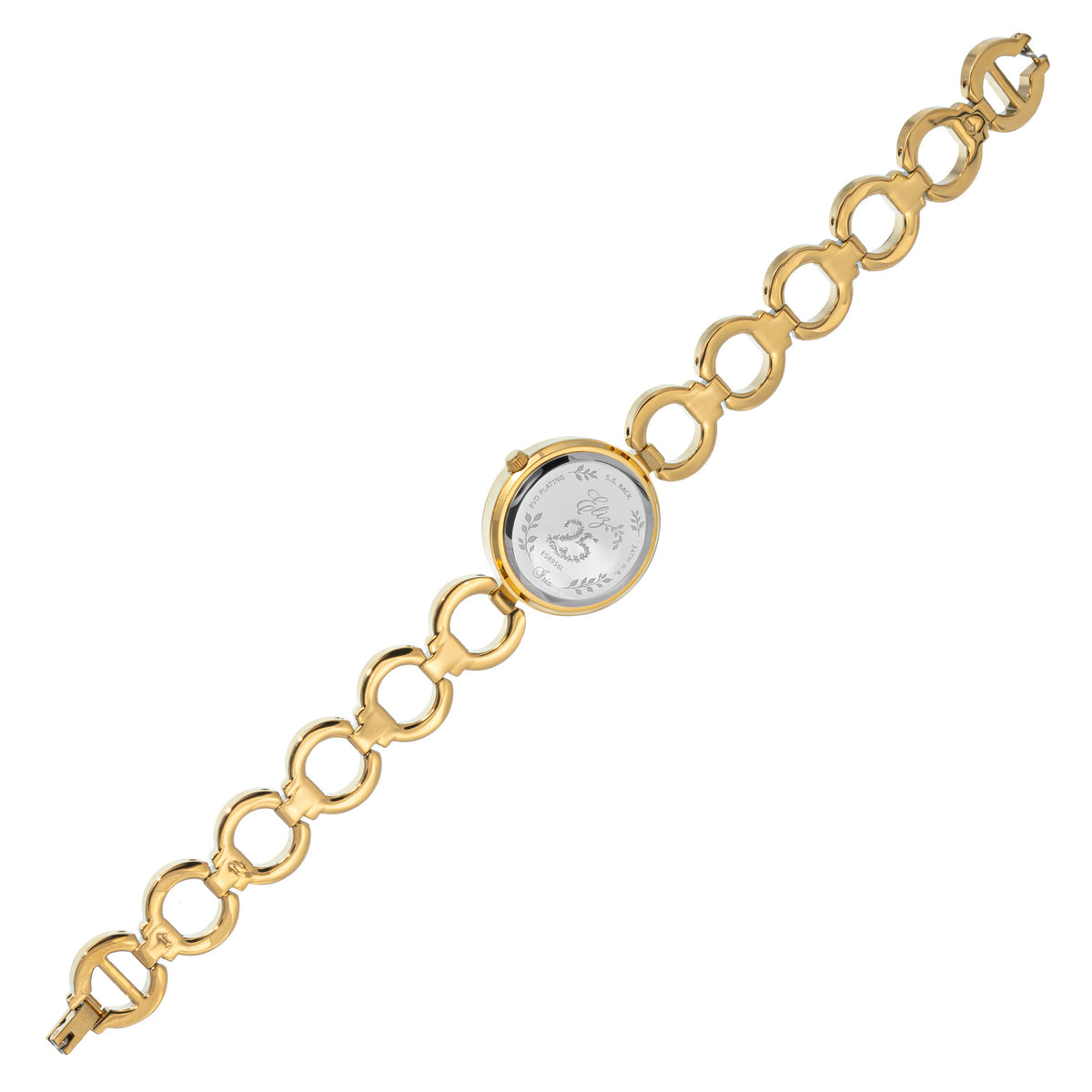 ELIZ ES8960L2GRG Metal Case and Bracelet 3-Hands Women's Watch