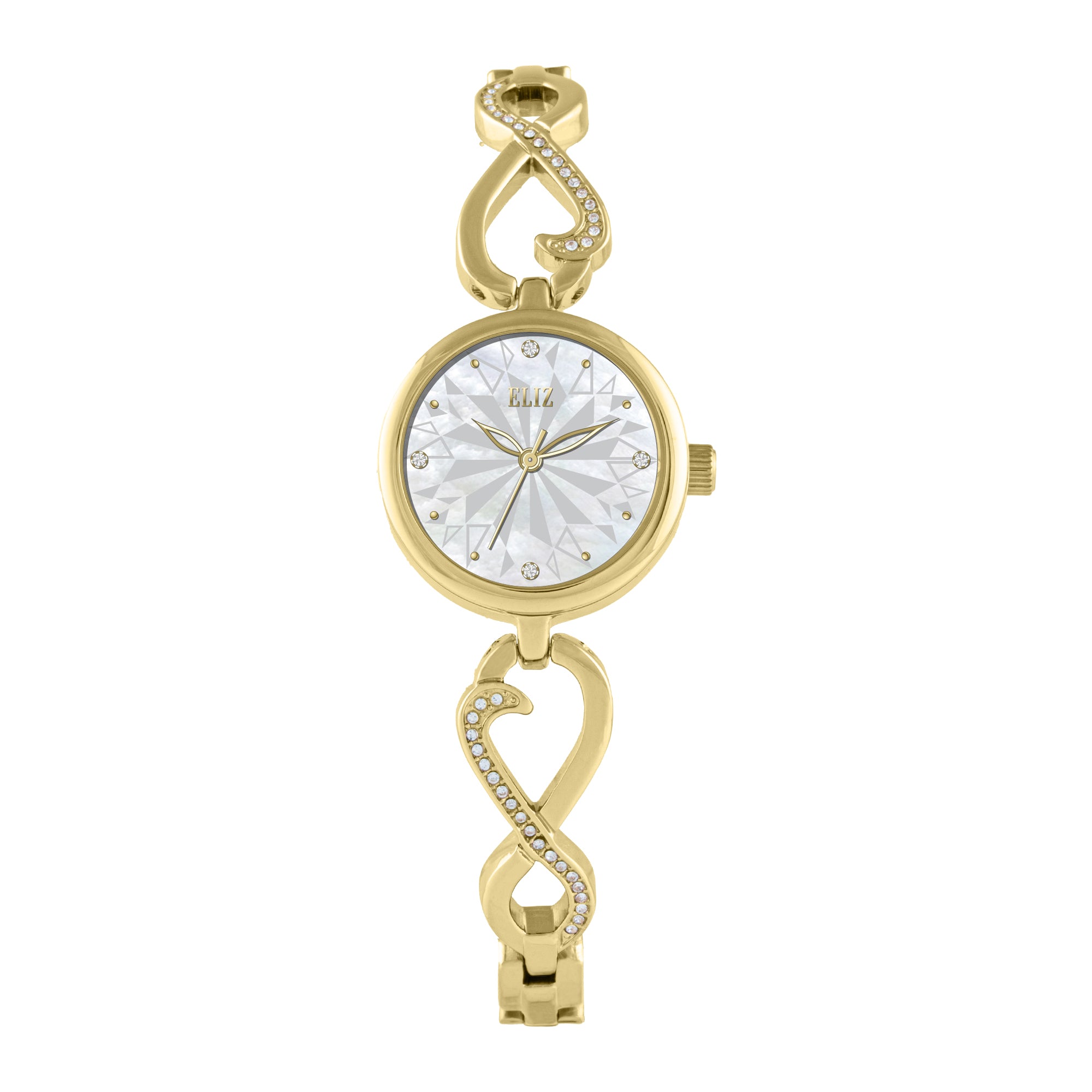 ELIZ ES8967L2GHG Metal Case and Bracelet 3-Hands Women's Watch