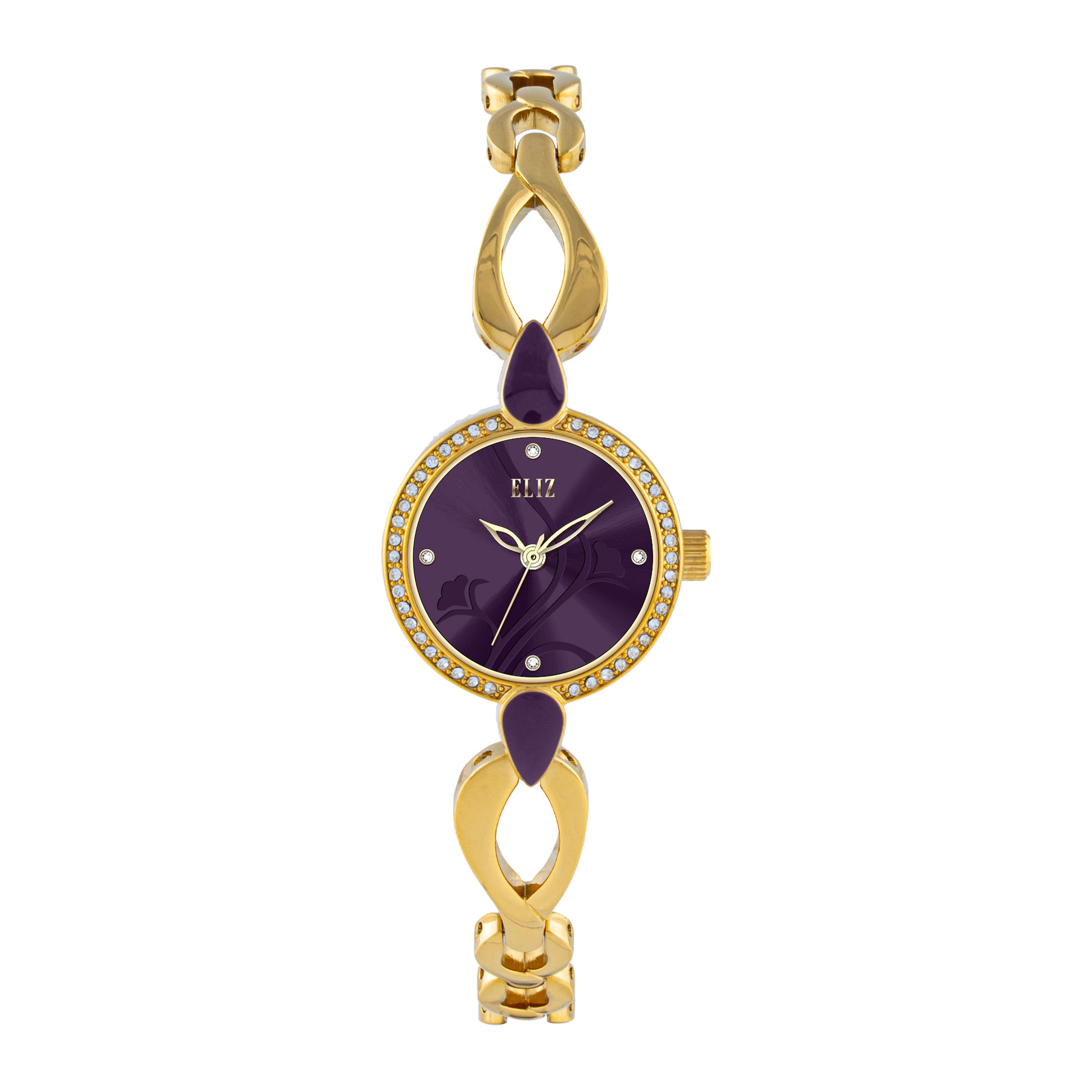 ELIZ ES8968L2GVG Metal Case and Bracelet 3-Hands Women's Watch