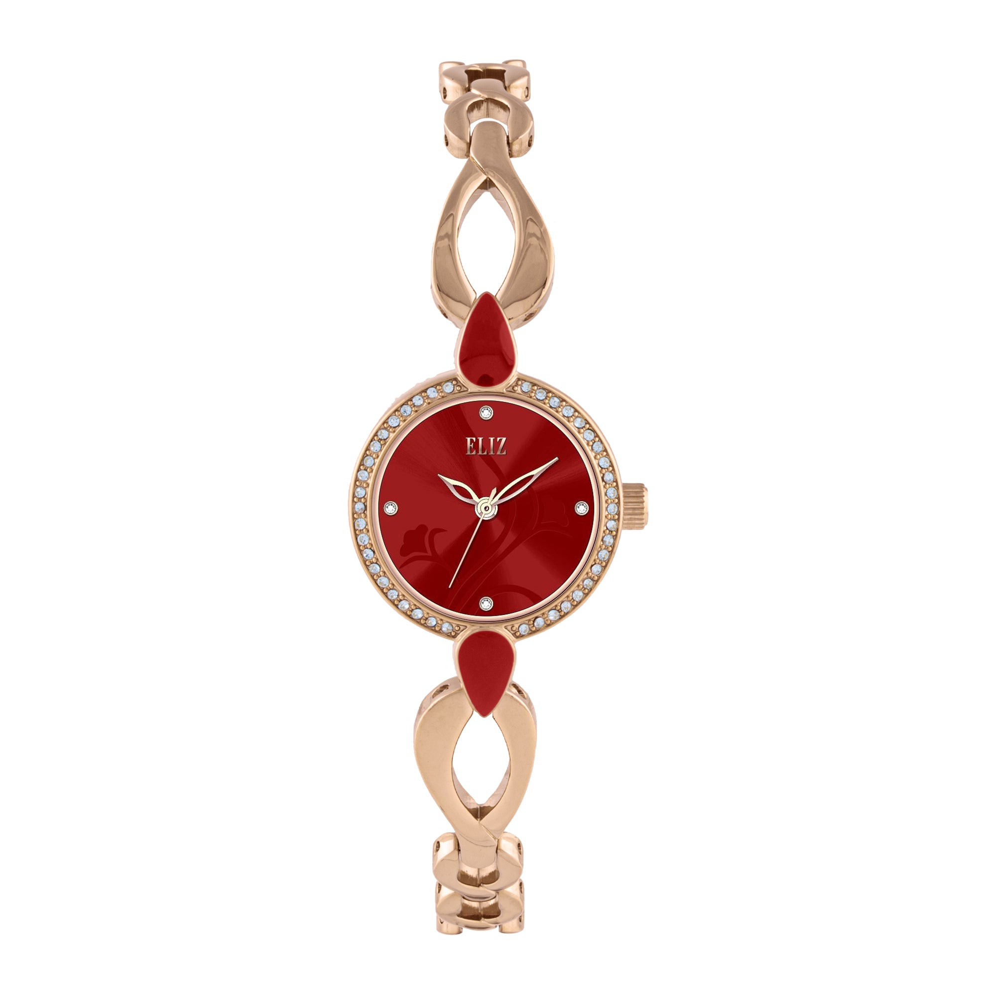 ELIZ ES8968L2RRR Metal Case and Bracelet 3-Hands Women's Watch
