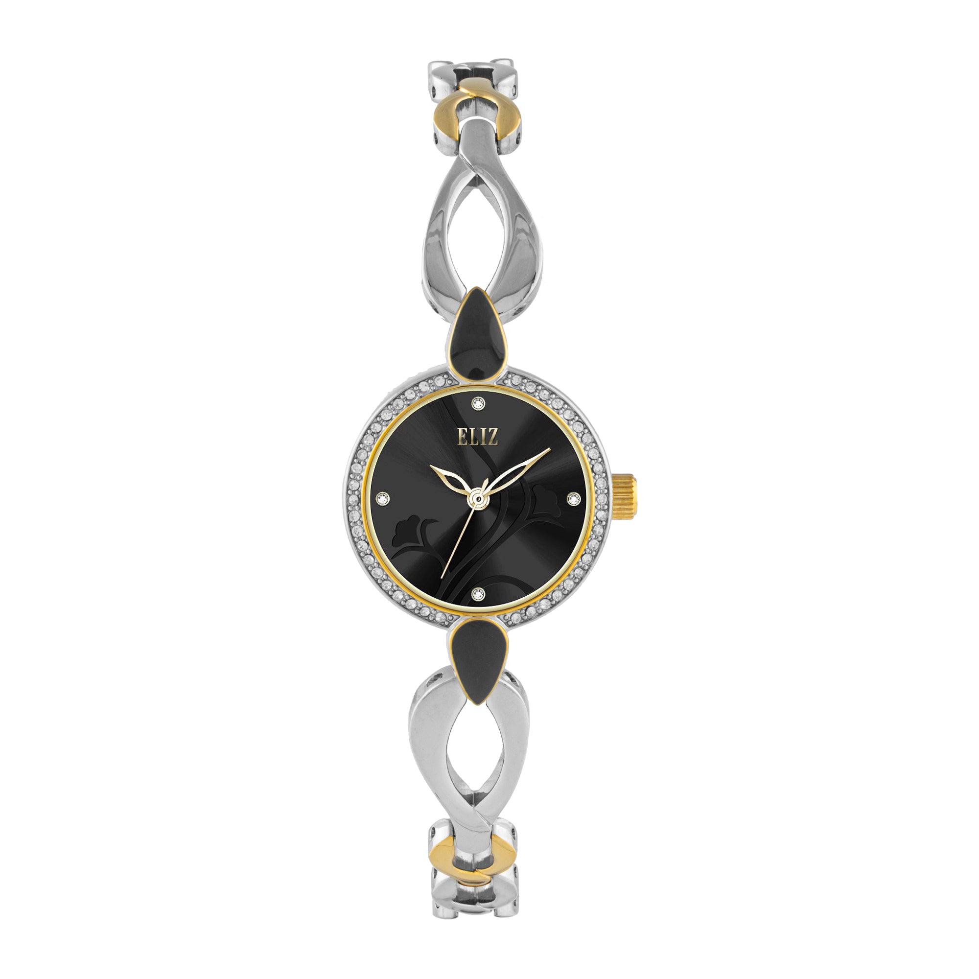 ELIZ ES8968L2TNT Metal Case and Bracelet 3-Hands Women's Watch