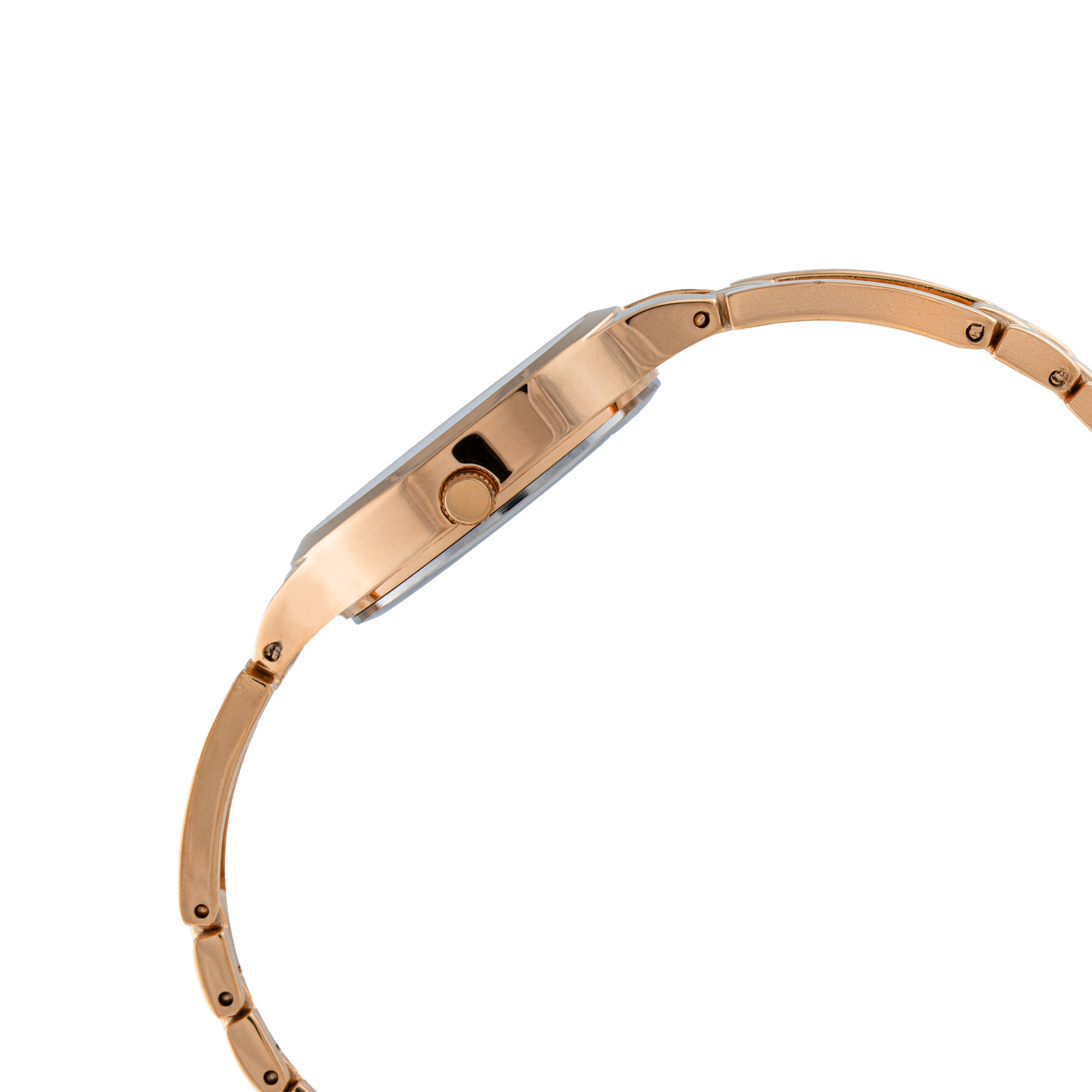 ELIZ ES8996L2RPR Metal Case and Bracelet Three-hands Women's Watch