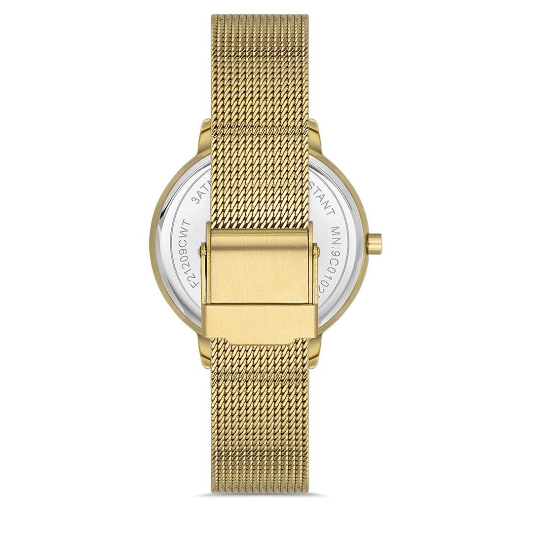 FERRO FL21242C-B SS Caseback & Mesh Strap Japan Women's Watch