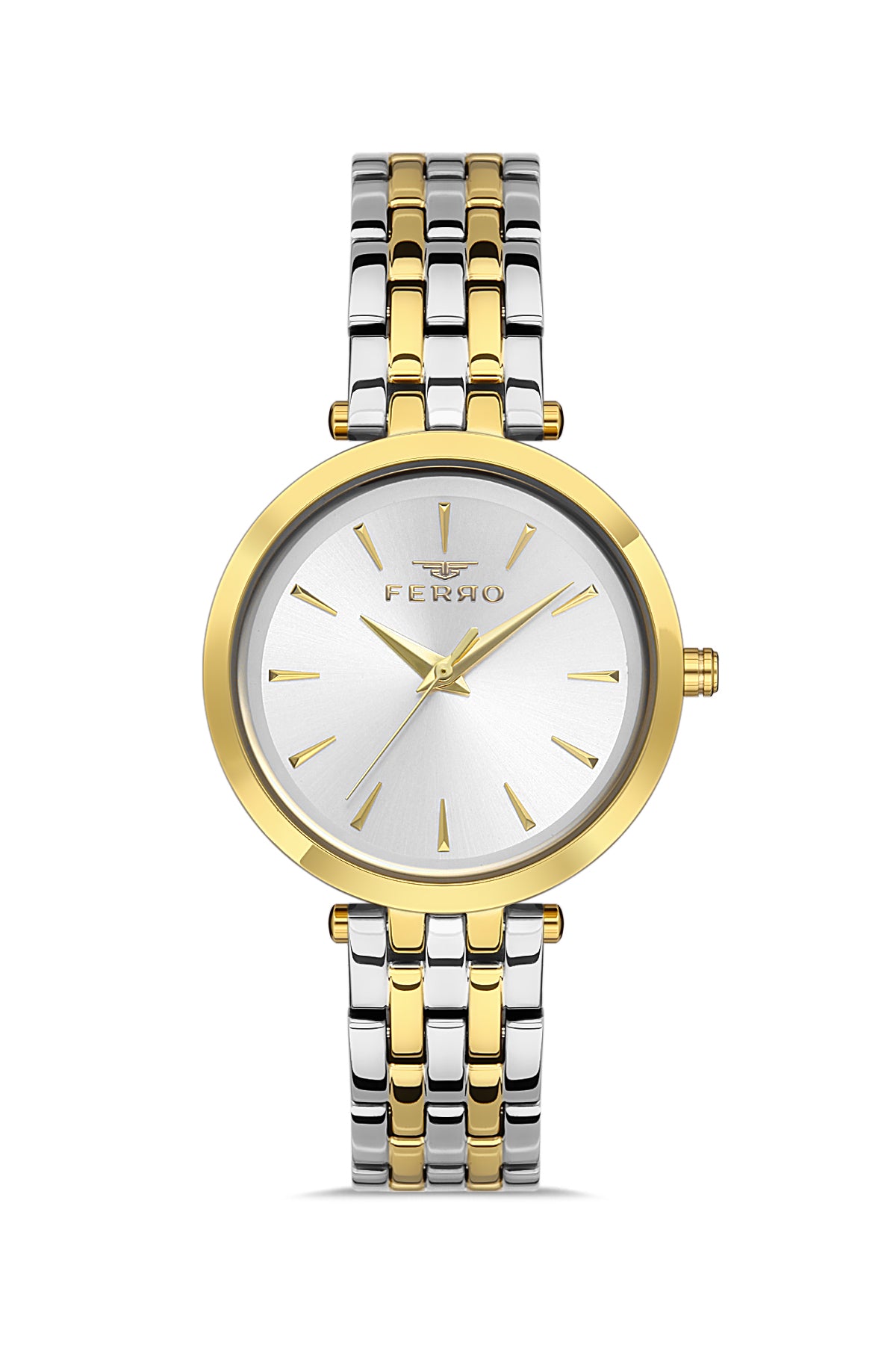 Ferro FL21331AWT-D Metal Case And Metal Band Women's Watch