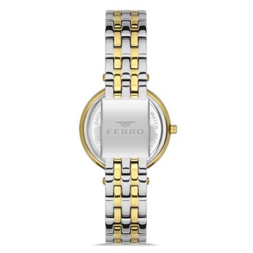 Ferro FL21331AWT-D Metal Case And Metal Band Women's Watch