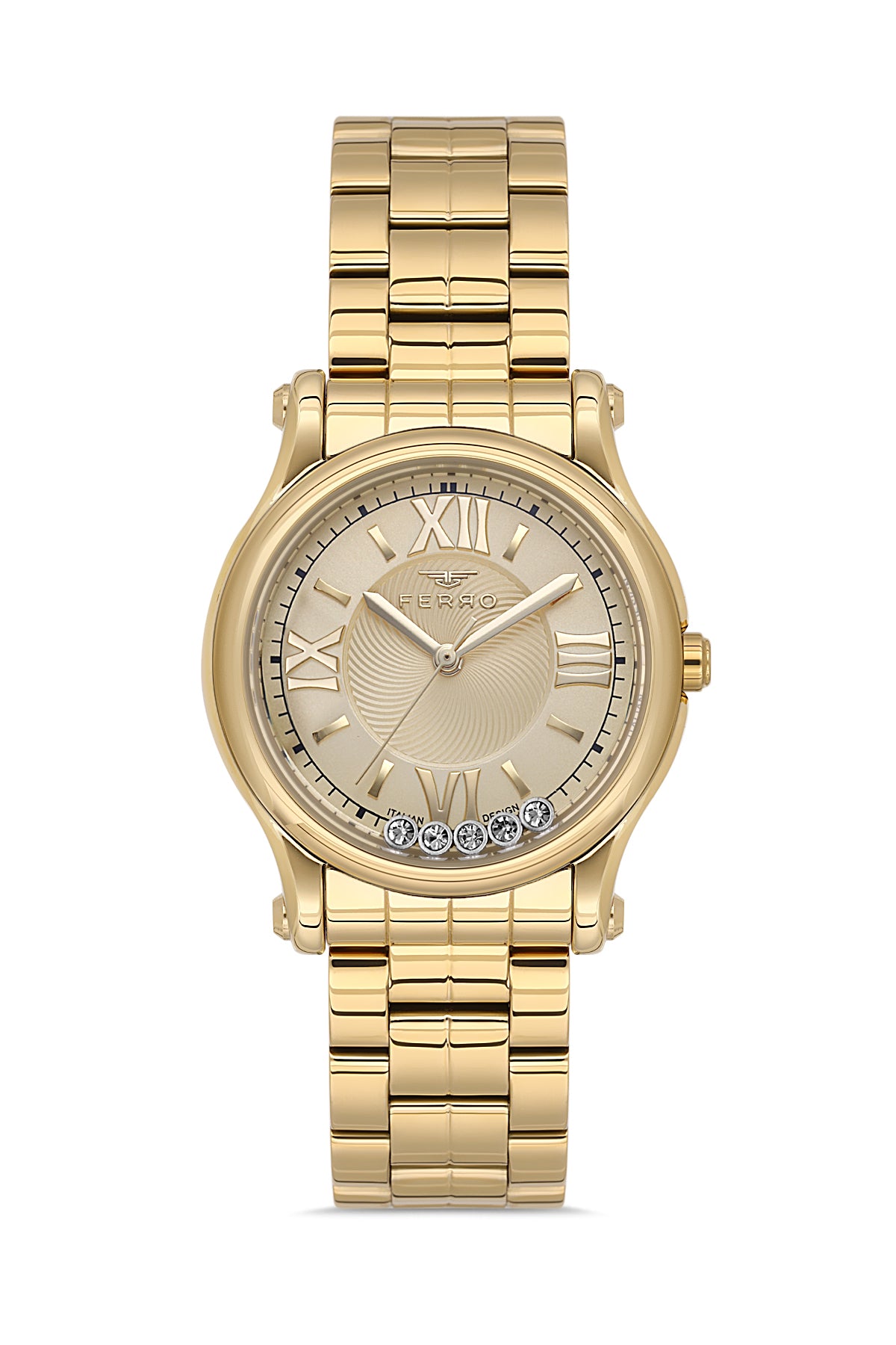 Ferro FL21478AWT-B4 Metal Case And Metal Band Women's Watch