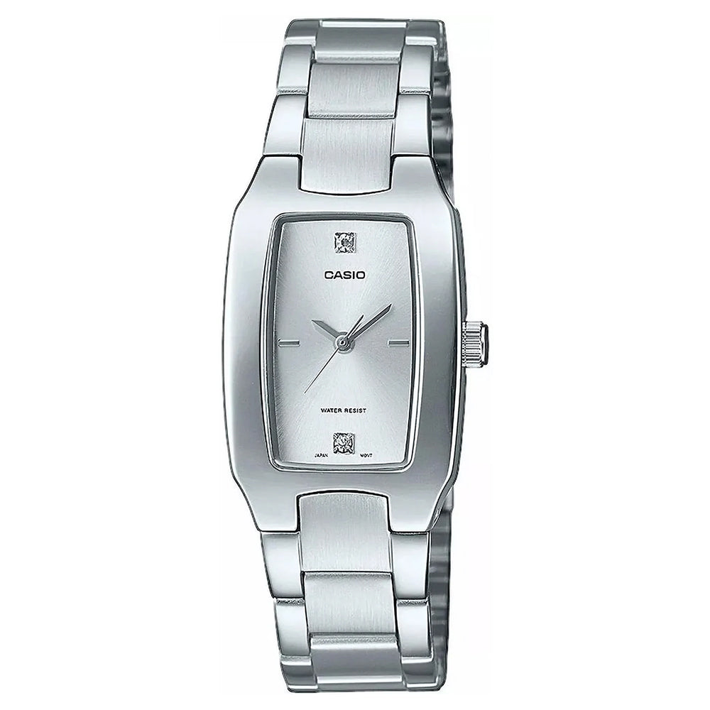 CASIO LTP-1165A-7C2DF Silver Plated Case SS Band Women's Watch