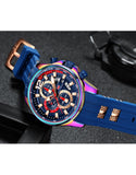 MINI FOCUS MF0350G.06 SS Caseback & Silicone Chronograph Men's Watch