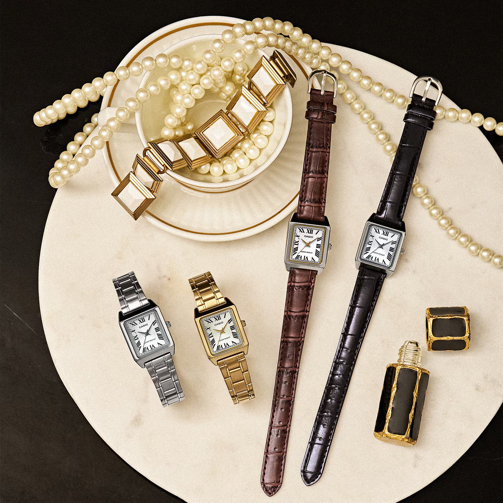 Casio LTP-V007L-7B2UDF Leather Analog  Women's Watch