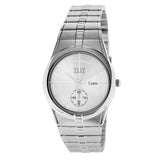 Eliz Men's Silver Dial Silver plated case and Band analog watch ES8147G2SSS