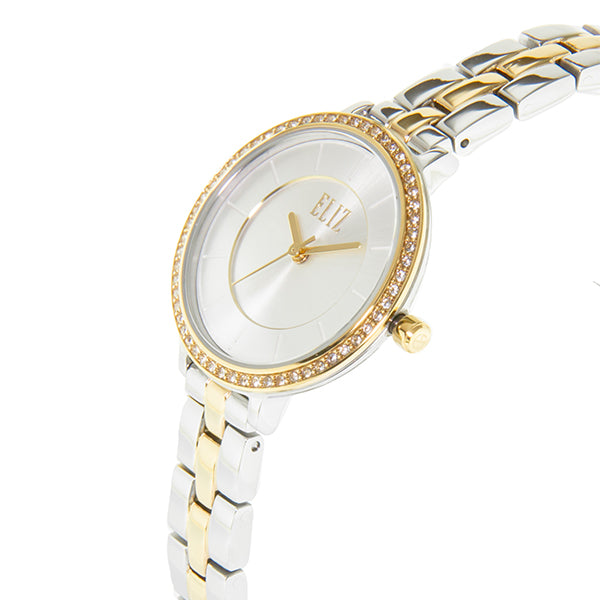 ELIZ ES8693L2TST Splendeur TT PVD Gold Silver Dial Women's Watch