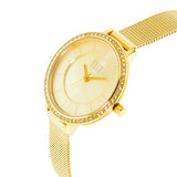 ELIZ ES8694L2GCG PVD Gold Plated SS Case and Band Women's Watch