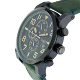 Blade Men's Green Dial Leather Strap Multifunction Watch Centurion Green 2