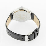 Eliz Men's Black Dial Black Genuine Leather strap Steel case Watch  ES8633G1SNN 3