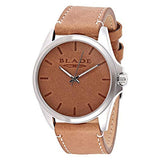 Blade Men's Brown Leather Dial Brown Leather Strap Analog Watch Bowie Tan 1