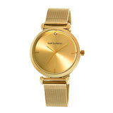 Bart & Melon Women's Gold Dial Gold Plated Watch - 19-NL027GCG