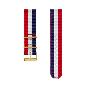 BLADE Navy Blue-White-Red NATO Strap