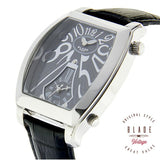 Blade men's Grey Dial Black Genuine Leather Strap Stainless Steel Case Dual Time 2405GSS-SGN 2