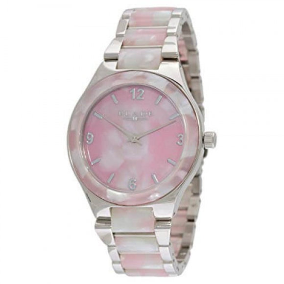 Blade Women's Acetate Dial Stainless Steel Band & Case With Acetate Analog Watch 15-3198L Pink 1