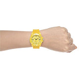 Bart & Melon Unisex Yellow Dial Polycarbonate Case and Silicon Strap Analog Watch 11-NG002-Yellow 2