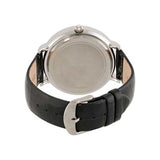 Blade women's Black Dial Black Genuine Leather Band Stainless Steel Case Back The Dhow Silver 3
